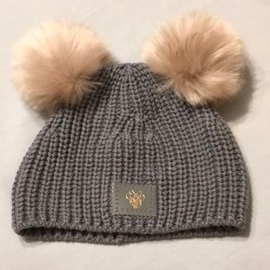 Disneys Love your Melon Beanie Hat with PomPoms.